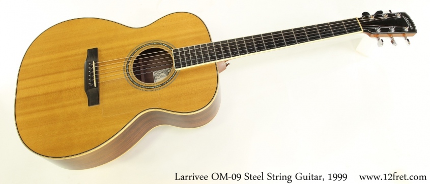 Larrivee OM-09 Steel String Guitar, 1999 Full Front View