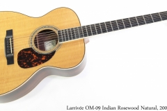 Larrivee OM-09 Indian Rosewood Natural, 2001 Full Front View
