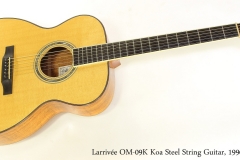 Larrivée OM-09K Koa Steel String Guitar, 1996   Full Front View