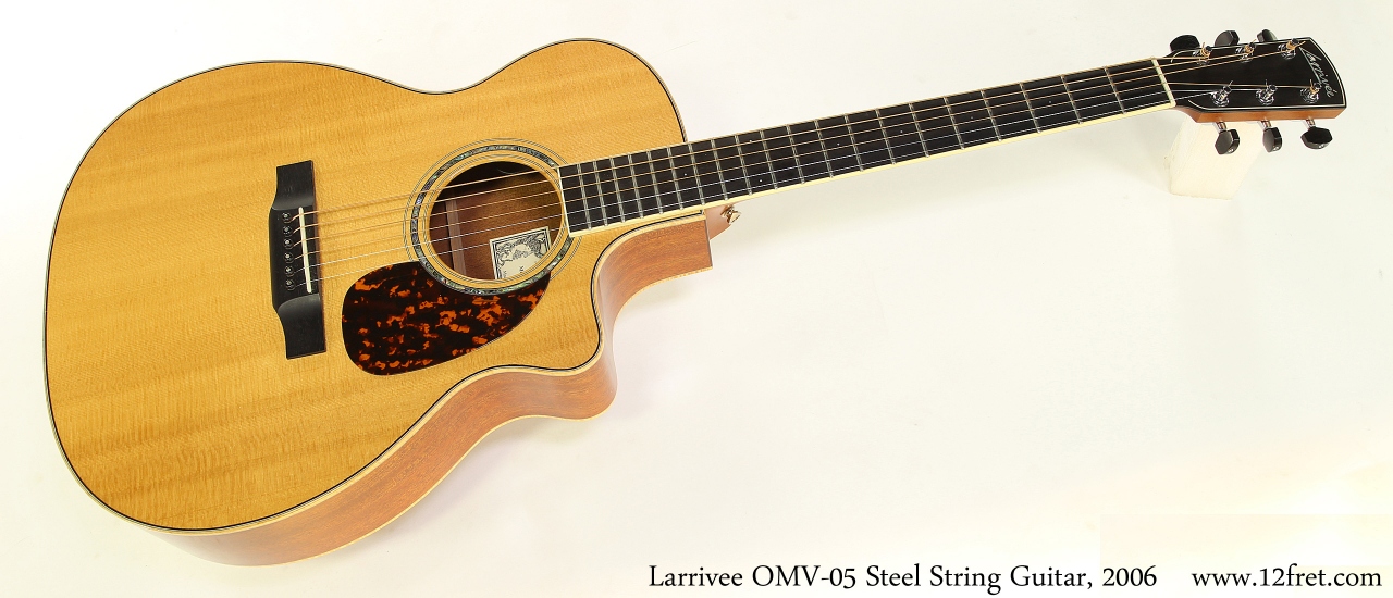 Larrivee OMV-05 Steel String Guitar, 2006 Full Front View