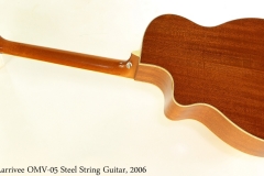 Larrivee OMV-05 Steel String Guitar, 2006 Full Rear View