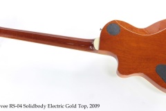 Larrivee RS-04 Solidbody Electric Gold Top, 2009 Full Rear View