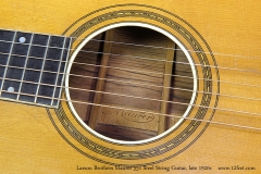 Larson Brothers Maurer 551 Steel String Guitar, late 1920s  Soundhole Stamp