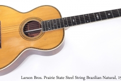 Larson Bros. Prairie State Steel String Brazilian Natural, 1930s Full Front View