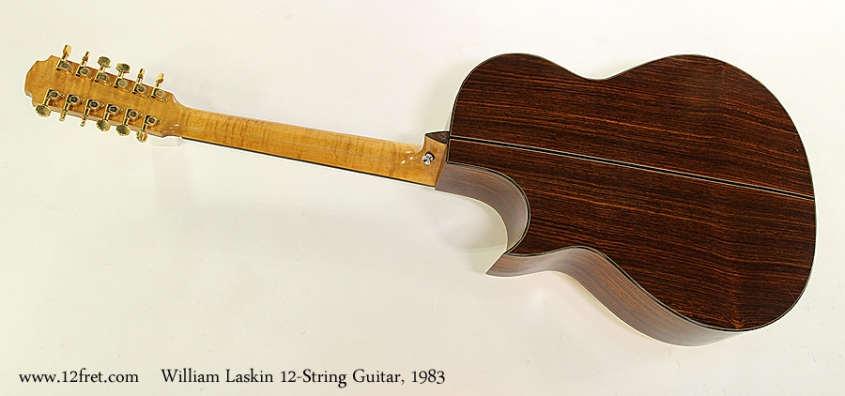 William Laskin 12-String Guitar, 1983 Full Rear View