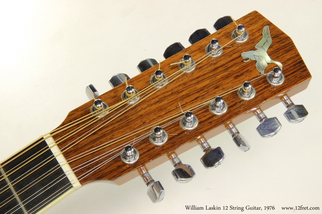 William Laskin 12 String Guitar, 1976 Head Front View