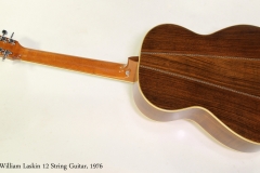 William Laskin 12 String Guitar, 1976 Full Rear View