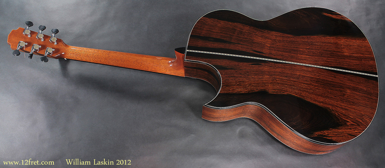 William Laskin Art Deco Guitar 2012 full rear view