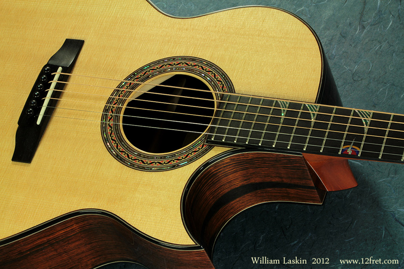 William Laskin Art Deco Guitar 2012 top detail