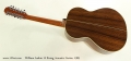 William Laskin 12 String Acoustic Guitar, 1989 Full Rear View