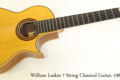 William Laskin 7 String Classical Guitar, 1980  Full Front View