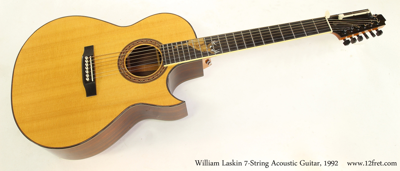 William Laskin 7-String Acoustic Guitar, 1992   Full Front View