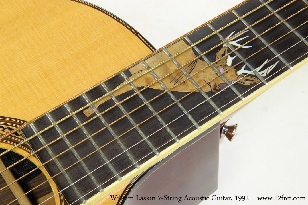 William Laskin 7-String Acoustic Guitar, 1992   Inlay