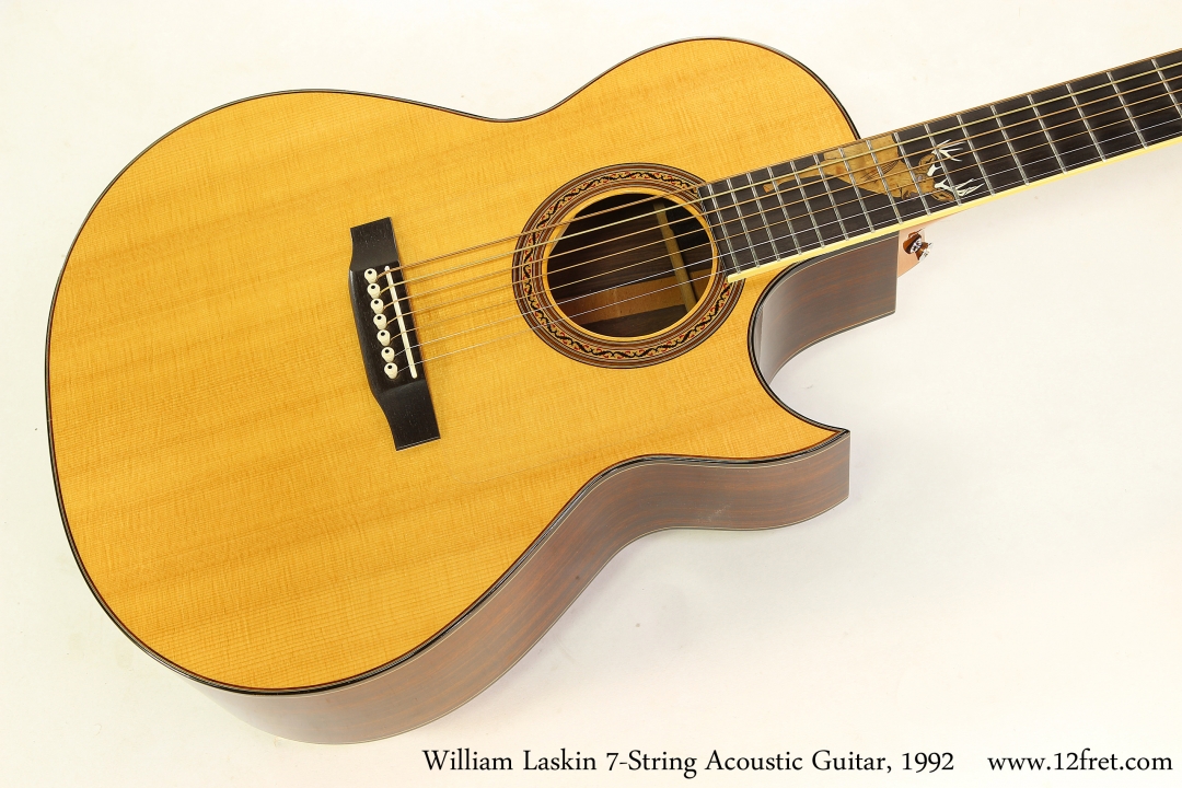 William Laskin 7-String Acoustic Guitar, 1992   Top View