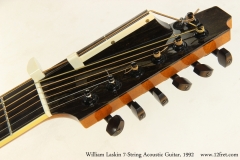William Laskin 7-String Acoustic Guitar, 1992   Head Front View
