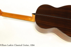 William Laskin Classical Guitar, 1994   Full Rear View