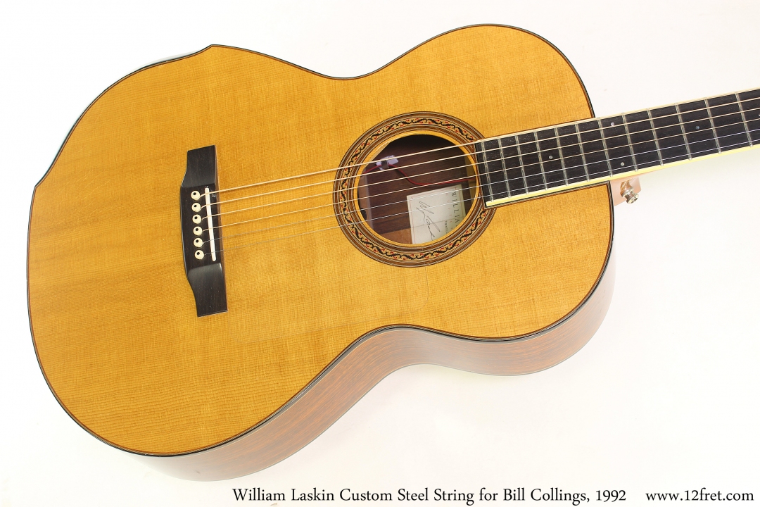 William Laskin Custom Steel String for Bill Collings, 1992 Top View