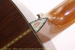 William Laskin Custom Steel String for Bill Collings, 1992 Heel Cap View