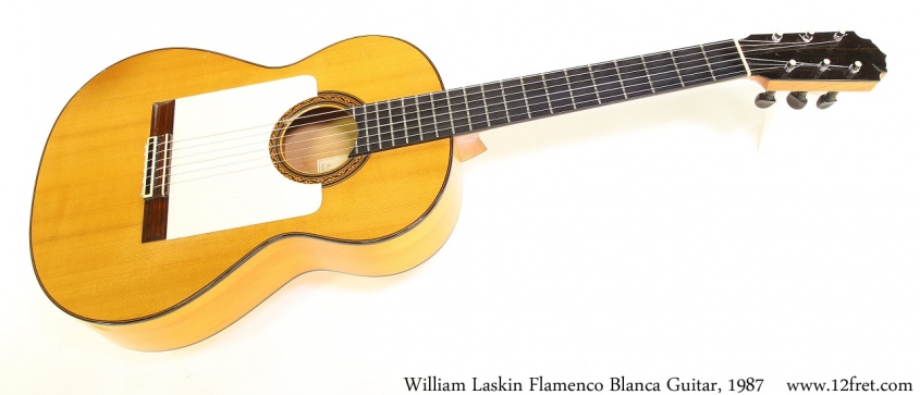 William Laskin Flamenco Blanca Guitar, 1987 Full Front View