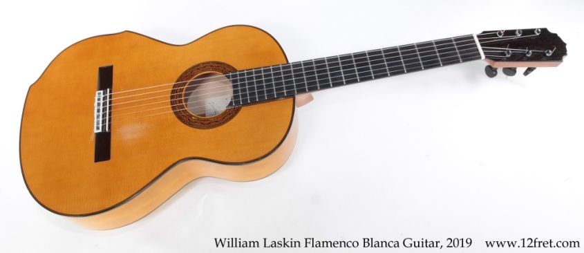 William Laskin Flamenco Blanca Guitar, 2019 Full Front View