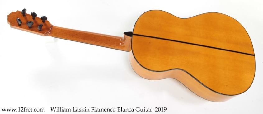 William Laskin Flamenco Blanca Guitar, 2019 Full Rear View