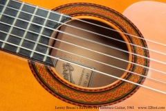 Lenny Breau's Ramirez 1a Flamenco Guitar, 1961 Partial Label View