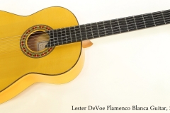Lester DeVoe Flamenco Blanca Guitar, 2000    Full Front VIew