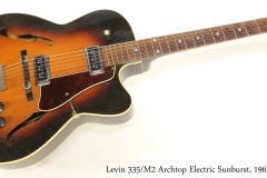 Levin 335/M2 Archtop Electric Sunburst, 1962 Full Front View