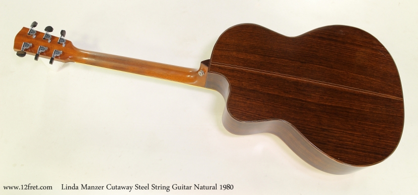 Linda Manzer Cutaway Steel String Guitar Natural 1980  Full Rear View