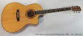 Linda Manzer Cutaway Steel String Guitar, 1980 Full Front View