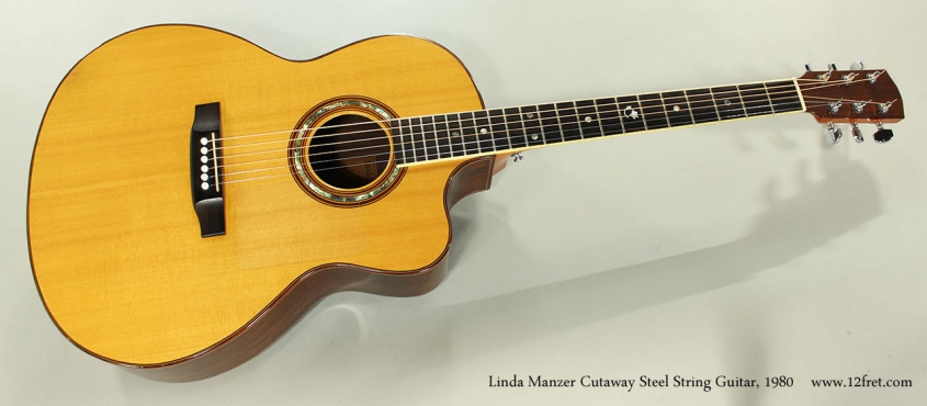 Linda Manzer Cutaway Steel String Guitar, 1980 Full Front View