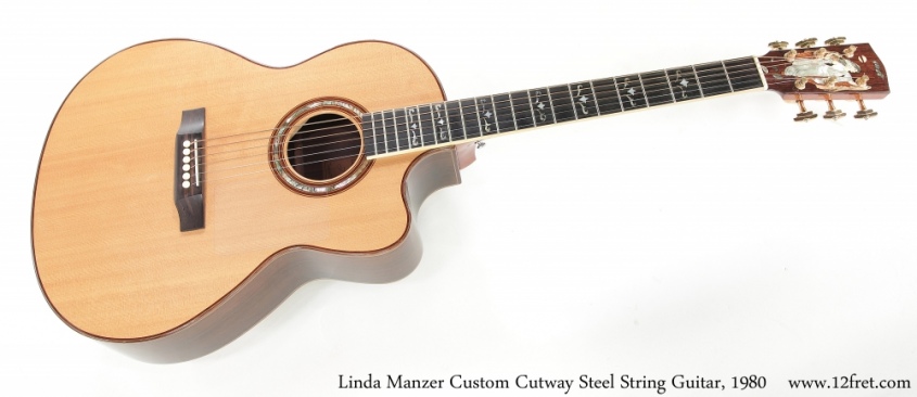 Linda Manzer Custom Cutway Steel String Guitar, 1980 Full Front View
