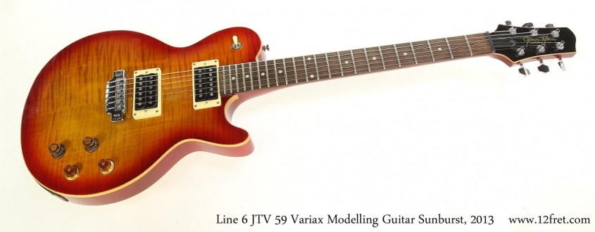 Line 6 JTV 59 Variax Modelling Guitar Sunburst, 2013 Full Front View