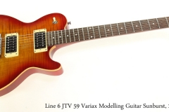 Line 6 JTV 59 Variax Modelling Guitar Sunburst, 2013 Full Front View