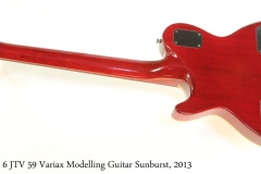 Line 6 JTV 59 Variax Modelling Guitar Sunburst, 2013 Full Rear View