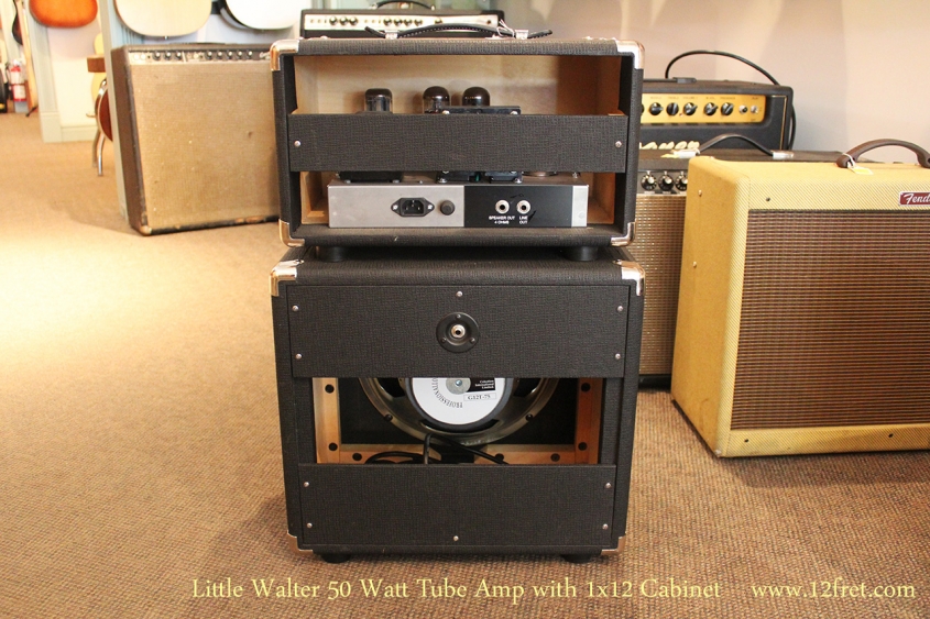 Little Walter 50 Watt Tube Amp with 1x12 Cabinet Full Rear View