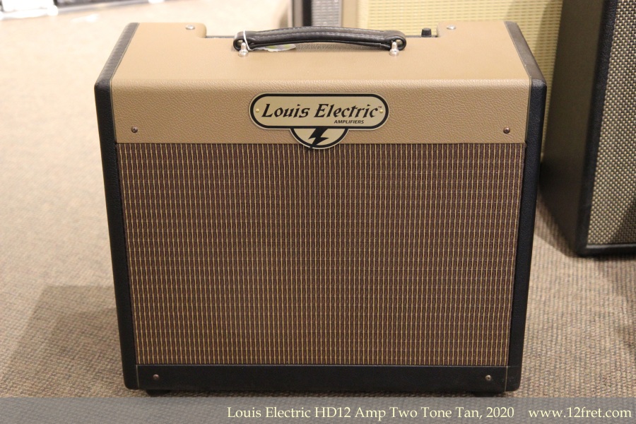 Louis Electric HD12 Amp Two Tone Tan, 2020 Full Rear View