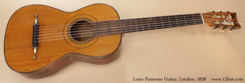Louis Panormo Guitar 1838 full front view