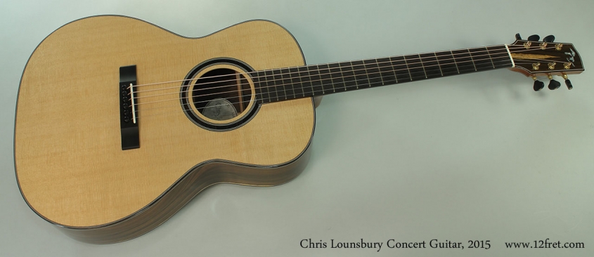 Chris Lounsbury Concert Guitar, 2015 Full Front View