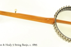 Lyon & Healy 5 String Banjo, c. 1895 Full Rear View