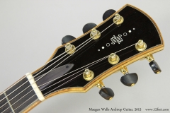 Maegen Wells Archtop Guitar, 2015  Head Front VIew