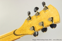 Maegen Wells Archtop Guitar, 2015  Head Rear View