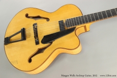 Maegen Wells Archtop Guitar, 2015  Top View