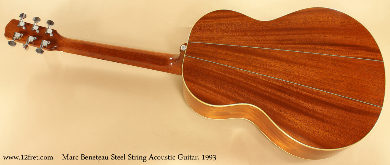Marc Beneteau Steel String Acoustic 1993 full rear view