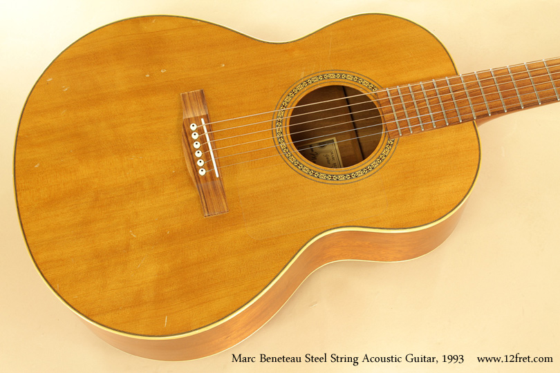 Marc Beneteau Steel String Acoustic 1993 top