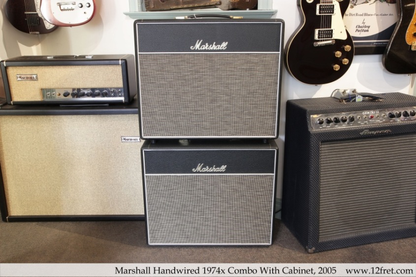 Marshall Handwired 1974x Combo With Cabinet, 2005 Full Front View