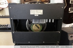 Marshall Handwired 1974x Combo With Cabinet, 2005 Amp Rear View
