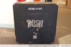 'RUSH' Marshall 4x12 Straight Front Cabinet, 1977 Full Rear View
