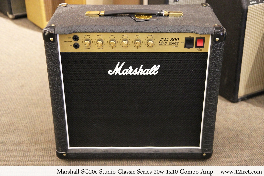 Marshall SC20c Studio Classic Series 20w 1x10 Combo Amp Full Front View