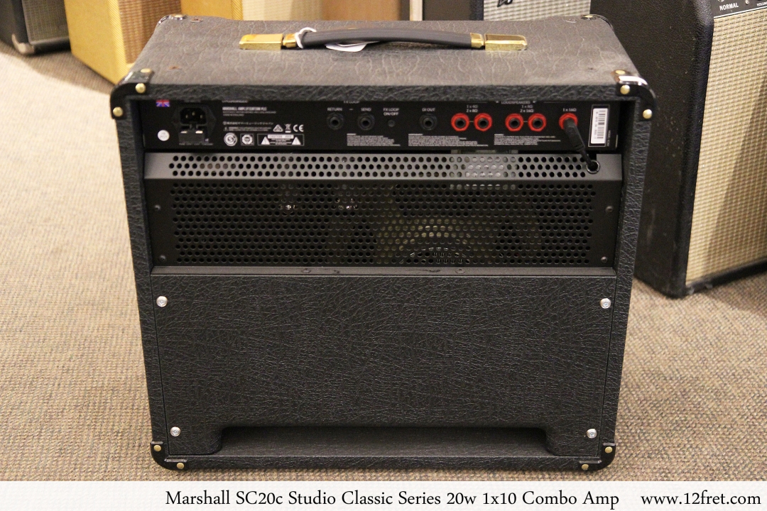Marshall SC20c Studio Classic Series 20w 1x10 Combo Amp Full Rear View
